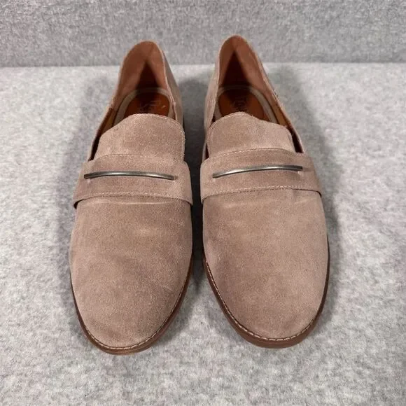 Franco Sarto Women's Beige Suede Loafers Size 9M Casual Shoes - Picture 4 of 11